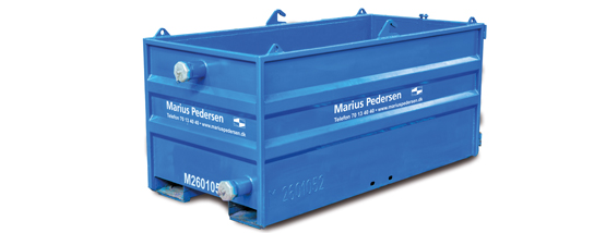 Lej åben maxi container til byggeaffald m.m.