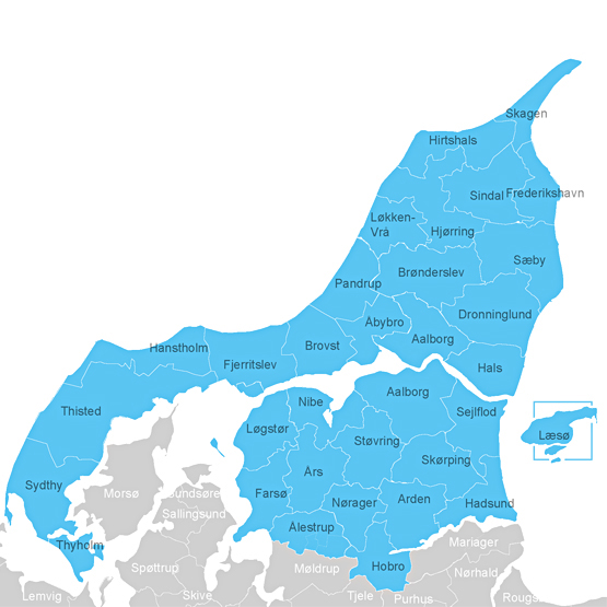 Kort kundecenter Aalborg